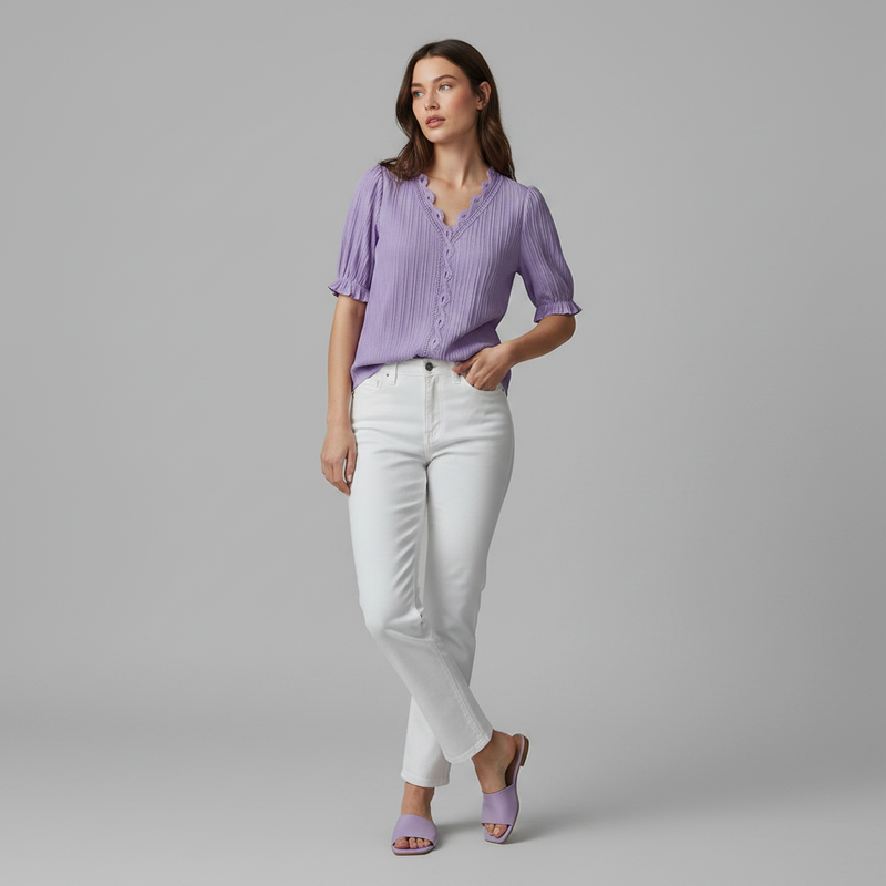 Astrid | Elegant Summer Blouse for Women