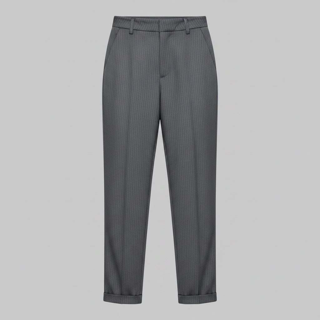 Elegant High Waist Women's Trousers | Office Wear