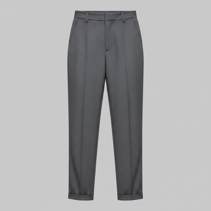 Elegant High Waist Women's Trousers | Office Wear