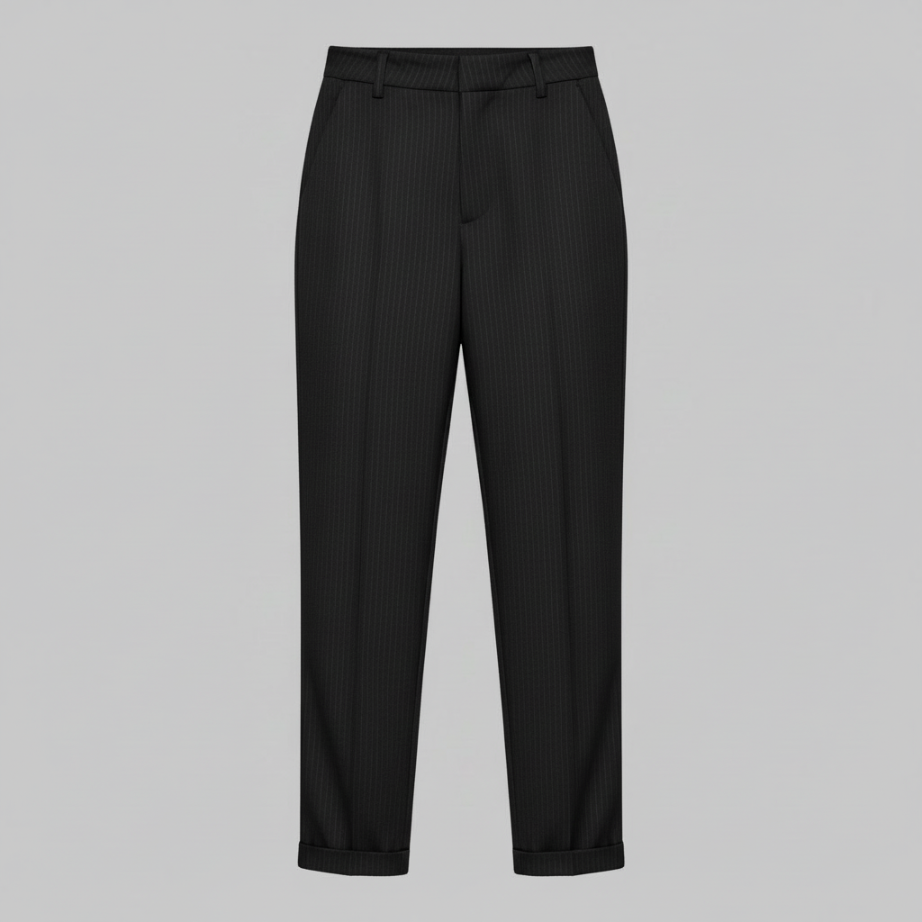 Elegant High Waist Women's Trousers | Office Wear