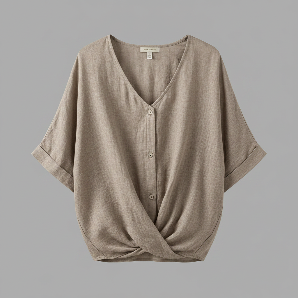 Elegant V-Neck Women's Blouse | Long Sleeve Versatile Top