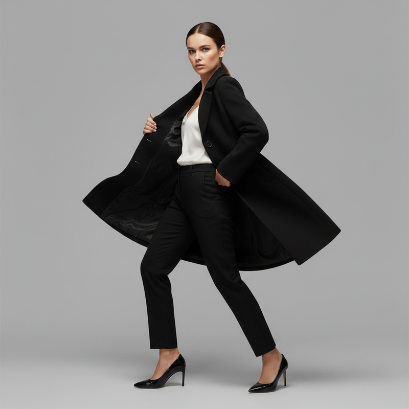 Elegant Wool Coat | Women's Winter Outerwear