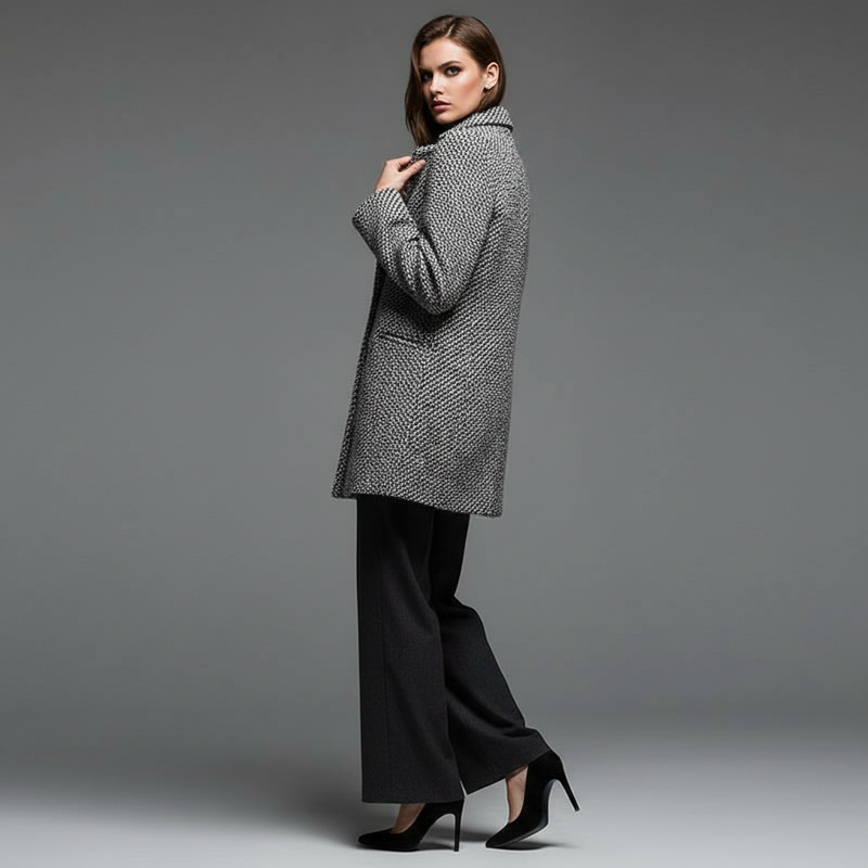 Elegant Long Wool Coat | Women's Winter Outerwear